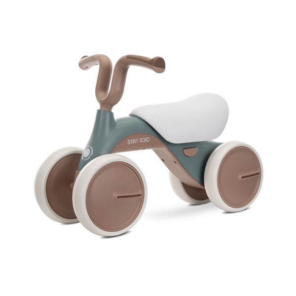 Biciclete - Bicicleta de echilibru, Sunny Road, 12-36 luni, scaun reglabil, lumini si muzica, Beige, bebelorelli.ro
