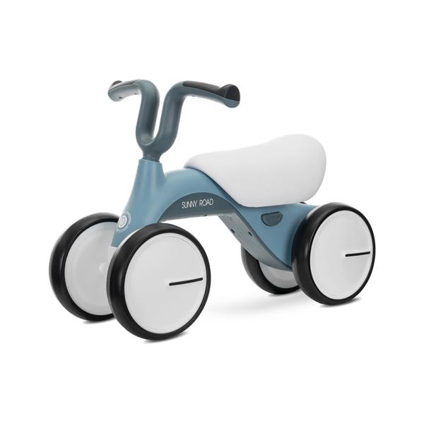 Biciclete - Bicicleta de echilibru, Sunny Road, 12-36 luni, scaun reglabil, lumini si muzica, Blue Petrol, bebelorelli.ro