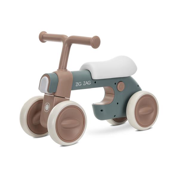 Biciclete - Bicicleta de echilibru, Zig Zag, 12-36 luni, scaun reglabil 2 pozitii, lumini si muzica, Beige, bebelorelli.ro
