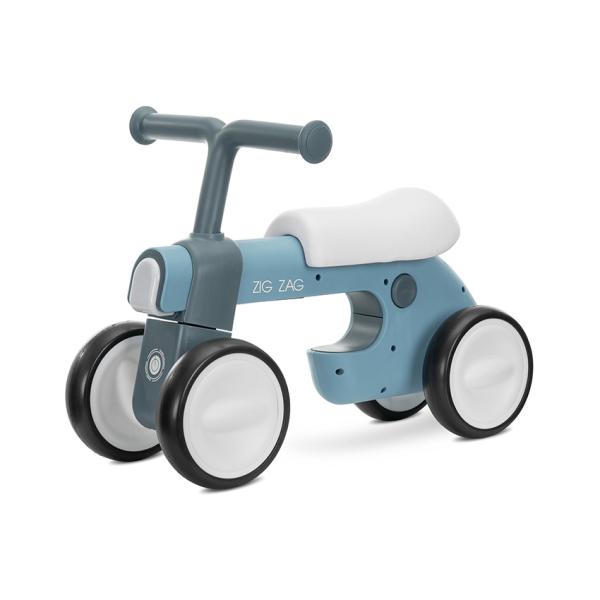Biciclete - Bicicleta de echilibru, Zig Zag, 12-36 luni, scaun reglabil 2 pozitii, lumini si muzica, Blue Petrol, bebelorelli.ro