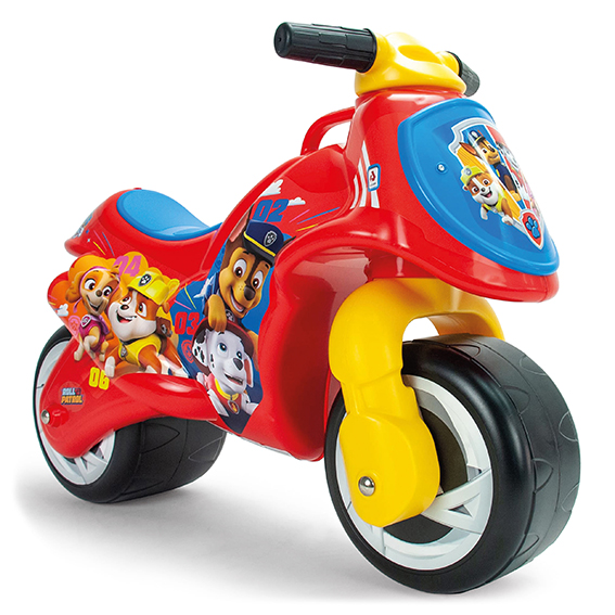 Biciclete - Motocicleta Ride-on Neox pentru copii Injusa, licenta Disney, Paw Patrol, 18-36 luni, Rosu cu Albastru, bebelorelli.ro