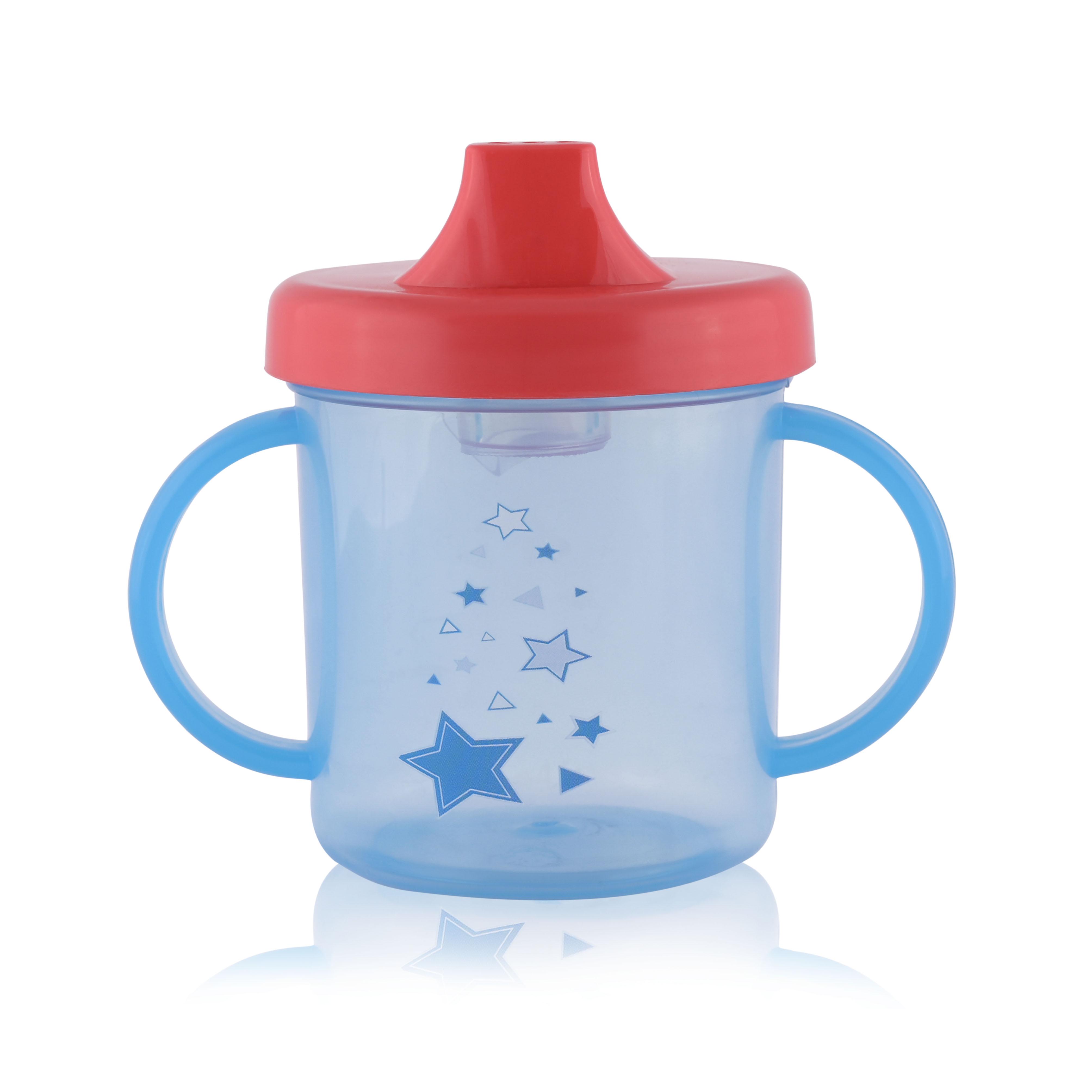 Cana apa bebe - Cana cu manere si cioc, 12 luni+, 210 ml, Blue, bebelorelli.ro