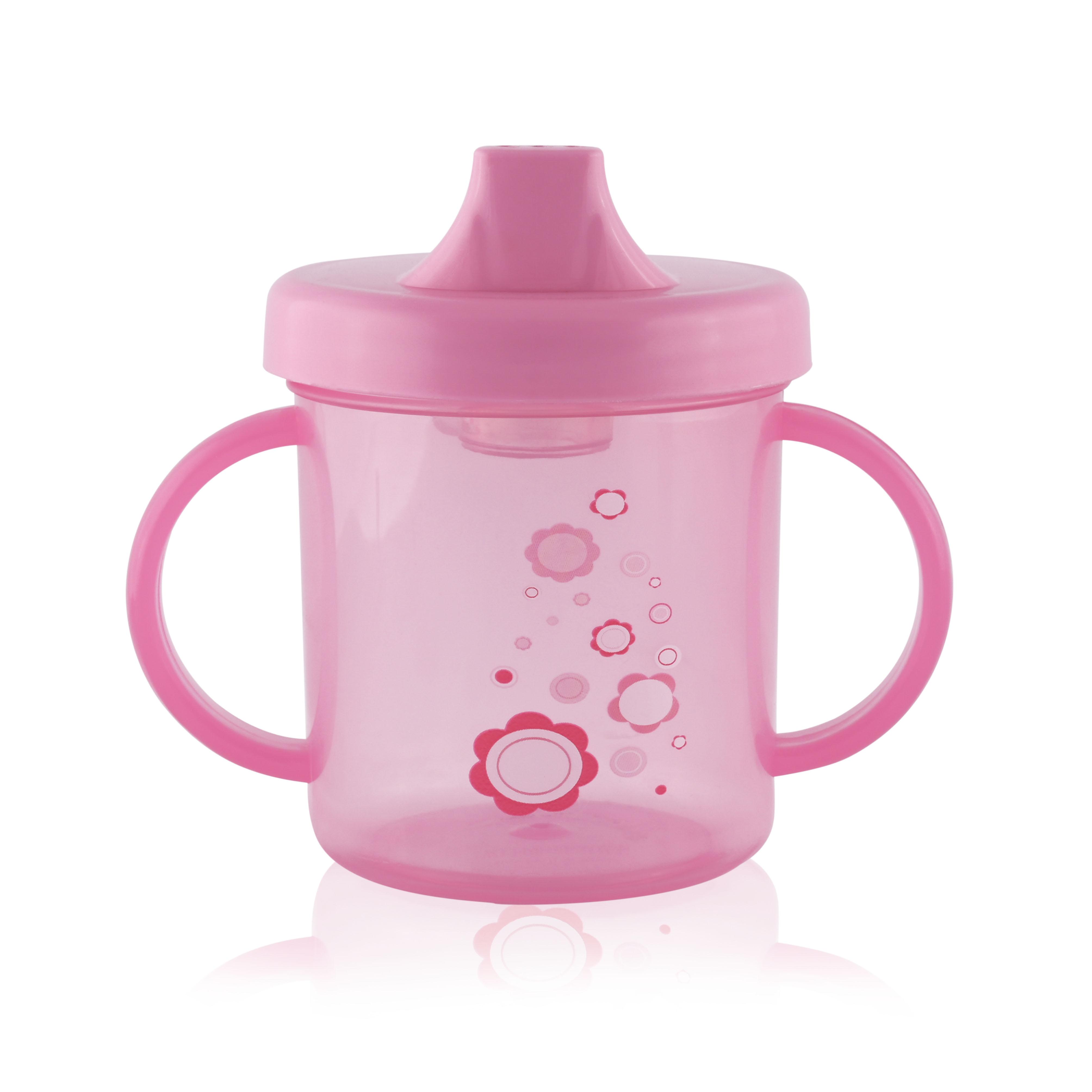 Cana cu manere si cioc, 12 luni+, 210 ml, pink LORELLI