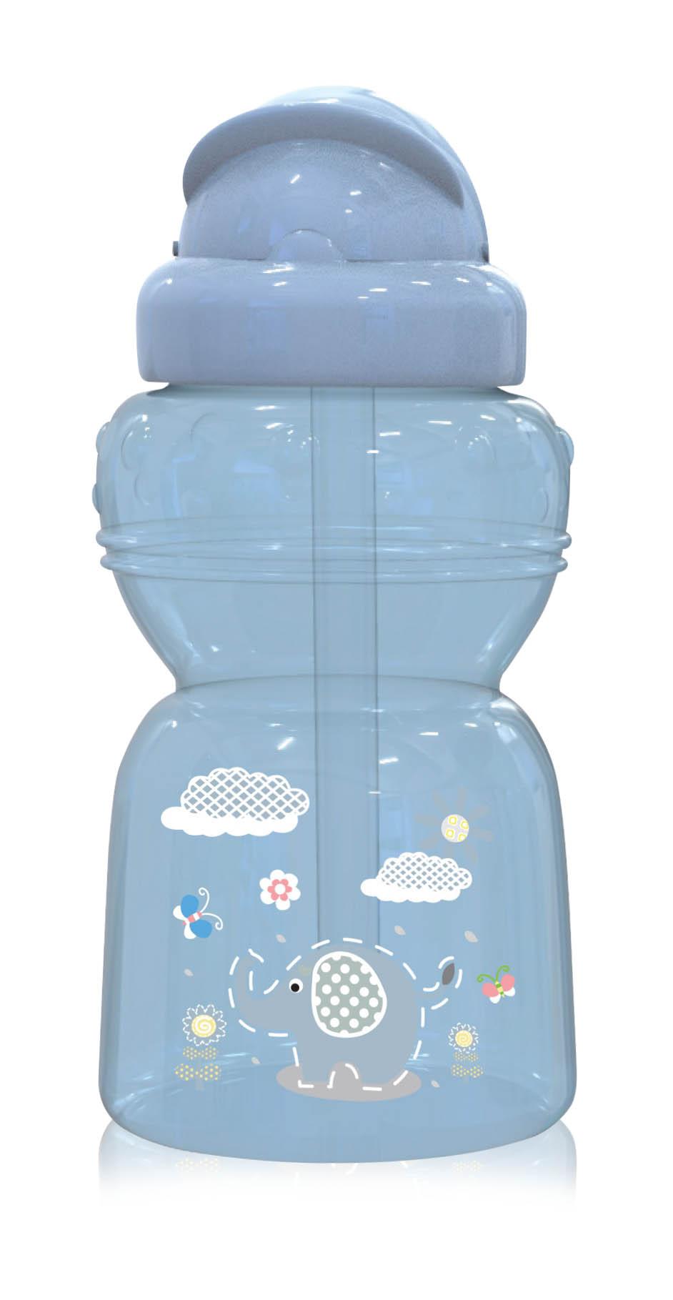 Biberoane - Biberon Mini Sport cu pai 200ml Animalute, Blue, bebelorelli.ro