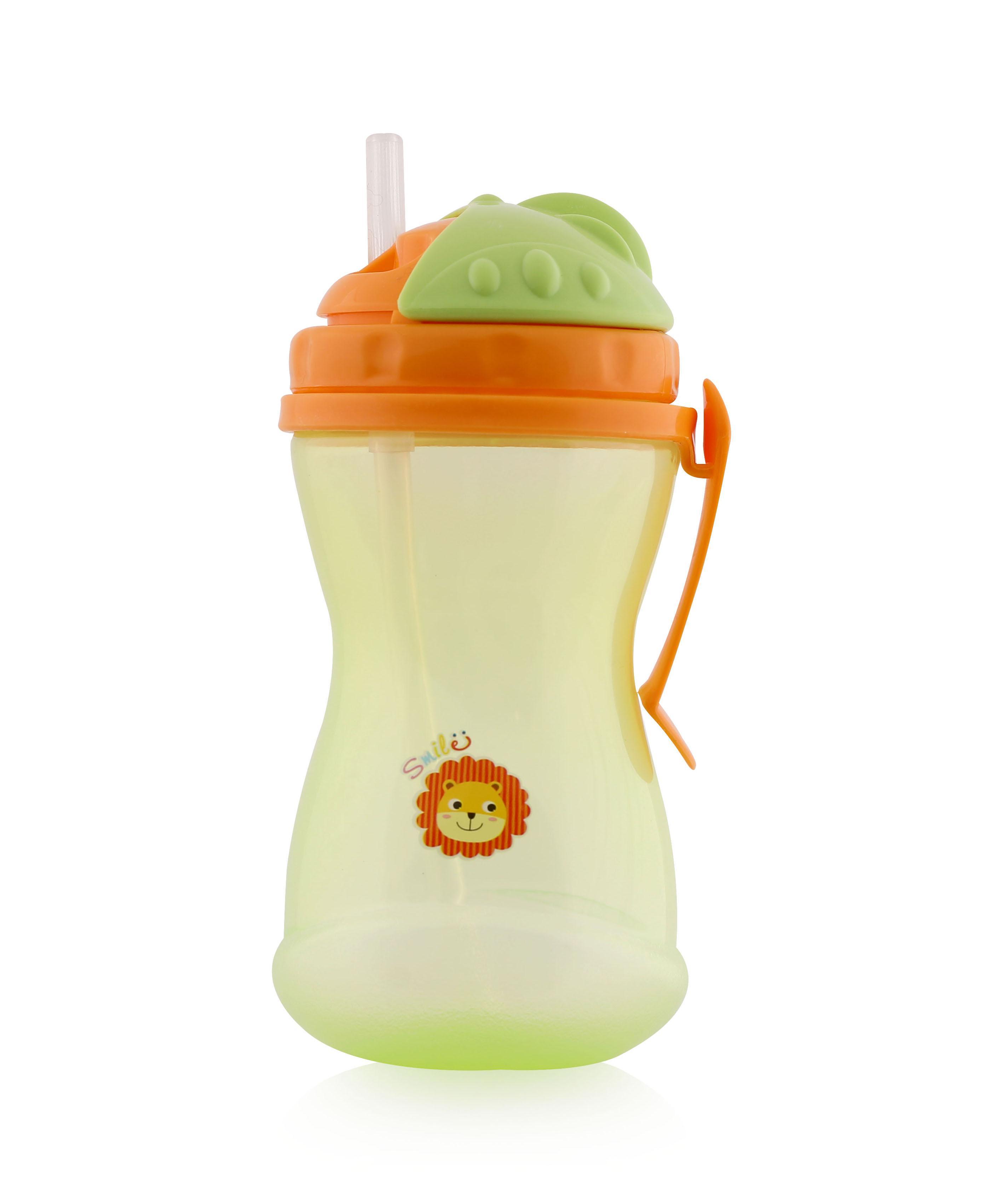 Lichidare de Stoc - Cana sport anticurgere cu toarte si pai, 12 luni+, 400 ml, multicolor, bebelorelli.ro