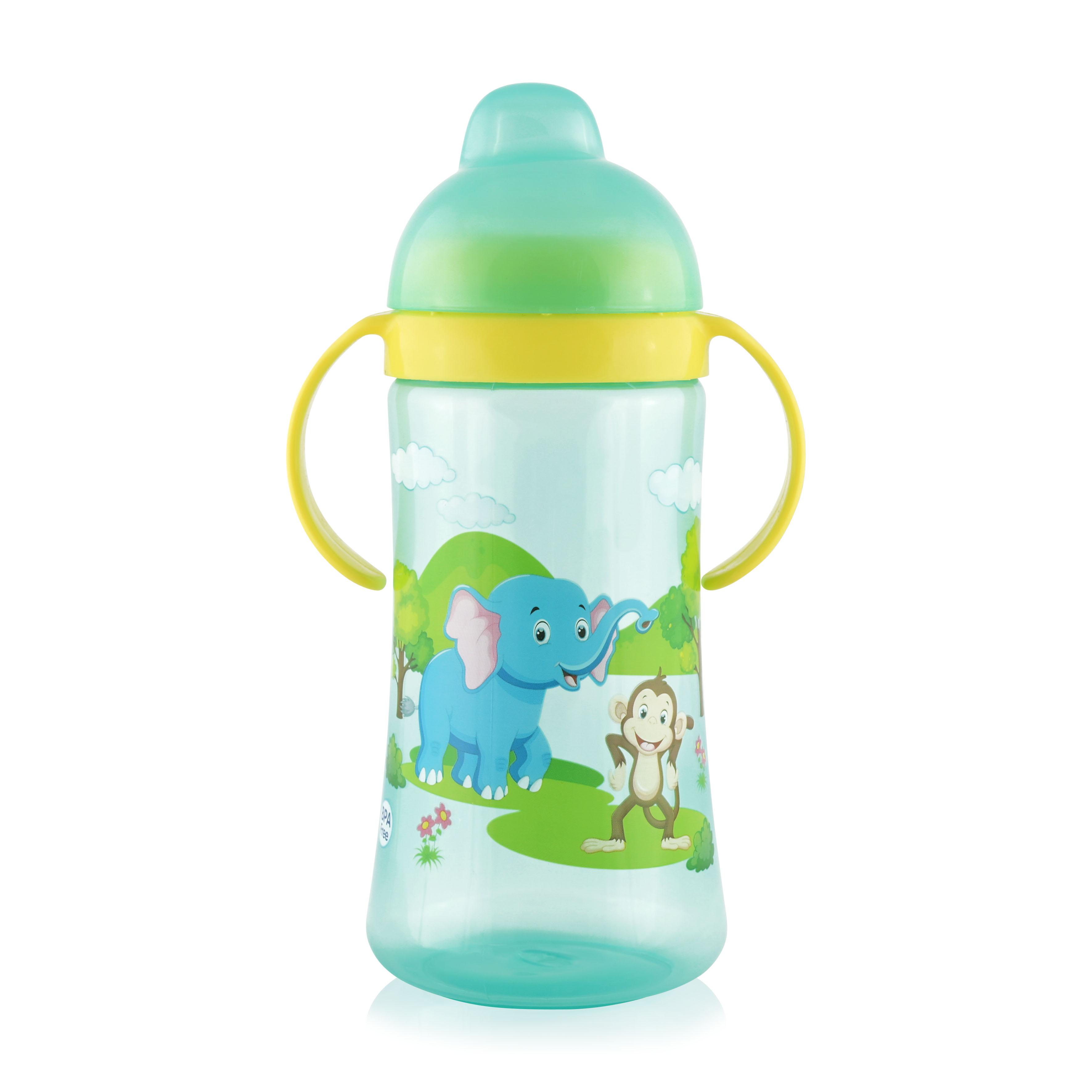 Biberoane - Cana sport cu manere, 9 luni+, 330 ml, Green, bebelorelli.ro