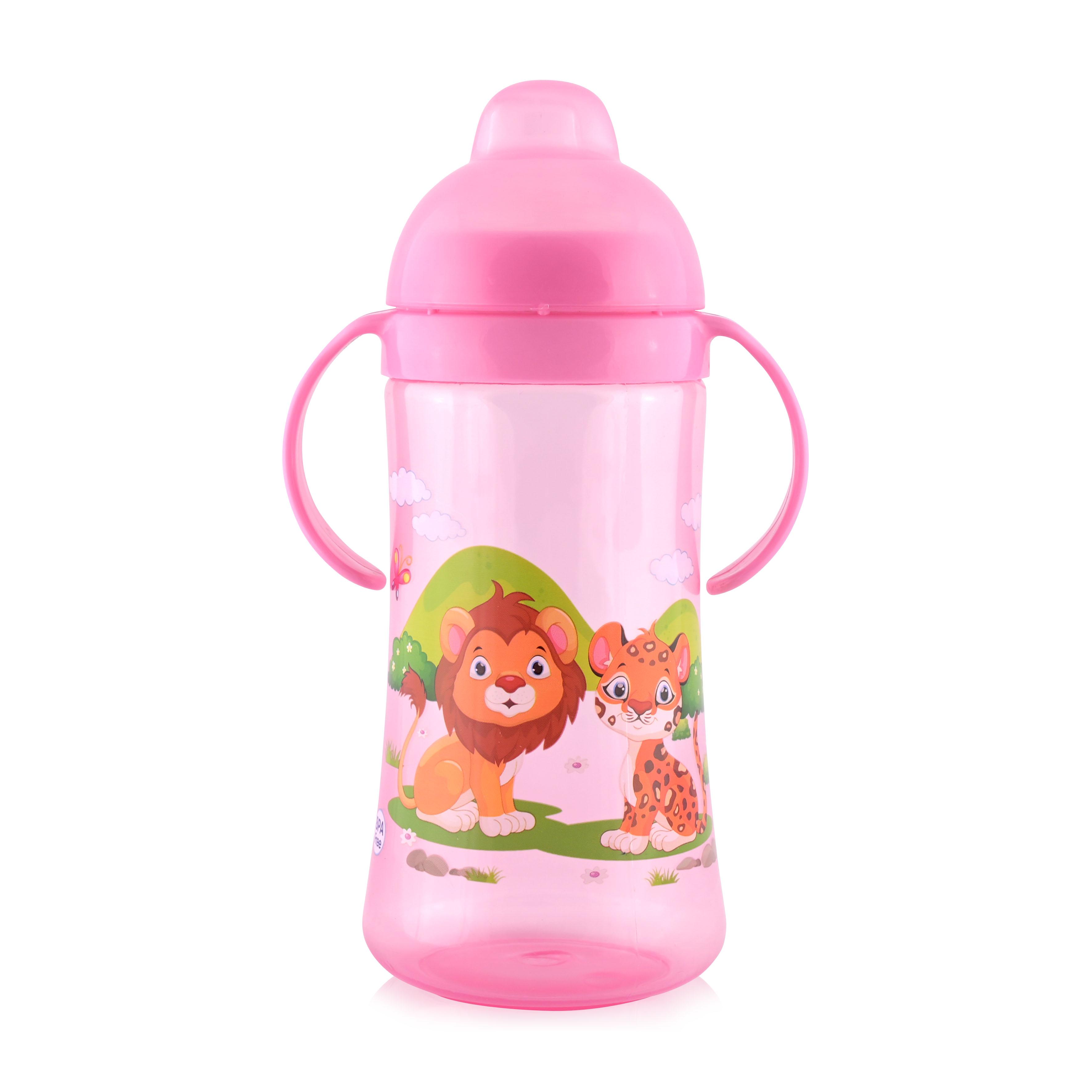 Cana sport cu manere, 9 luni+, 330 ml, pink LORELLI