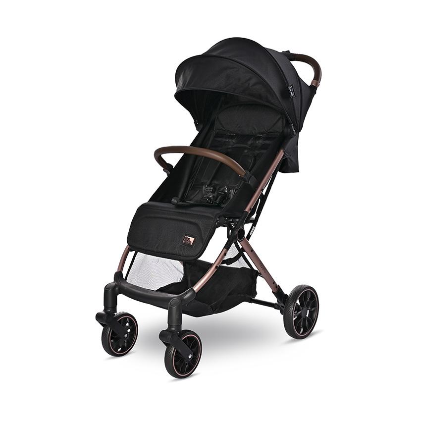 Carucior sport - Carucior sport Ribera, tip troler, de la 0 luni pana la 3 ani, maxim 15 kg, dimensiuni compatibile avion, Negru Pearl, bebelorelli.ro
