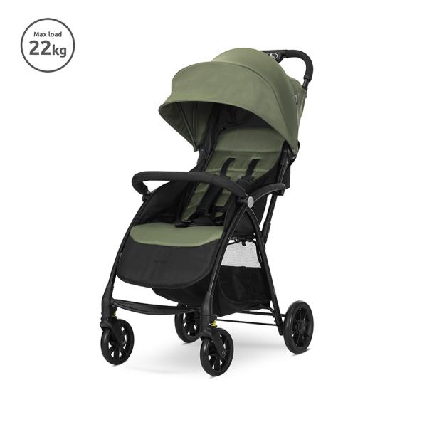 Carucior sport - Carucior pentru nou-nascut, Fresh, ultra-light, pana la 22 kg, Green new, bebelorelli.ro