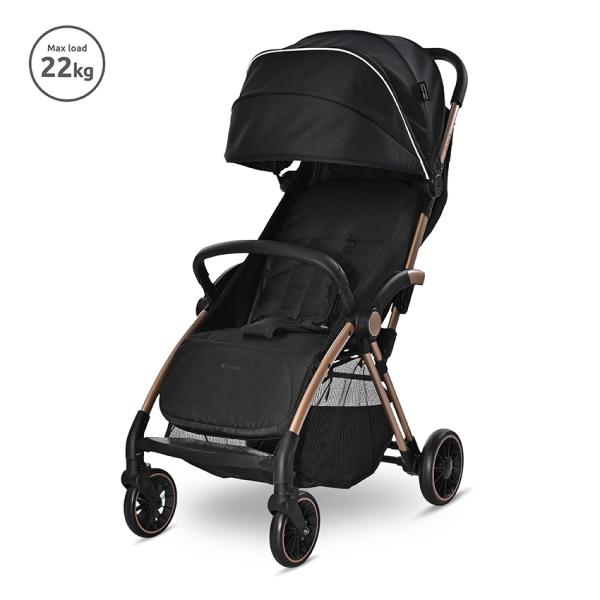 Carucior sport - Carucior sport autofold Quick, de la 0 luni pana la 4 ani, maxim 22 kg, Negru Jasper, bebelorelli.ro