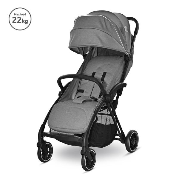Carucior sport - Carucior sport autofold Quick, de la 0 luni pana la 4 ani, maxim 22 kg, Gri, bebelorelli.ro
