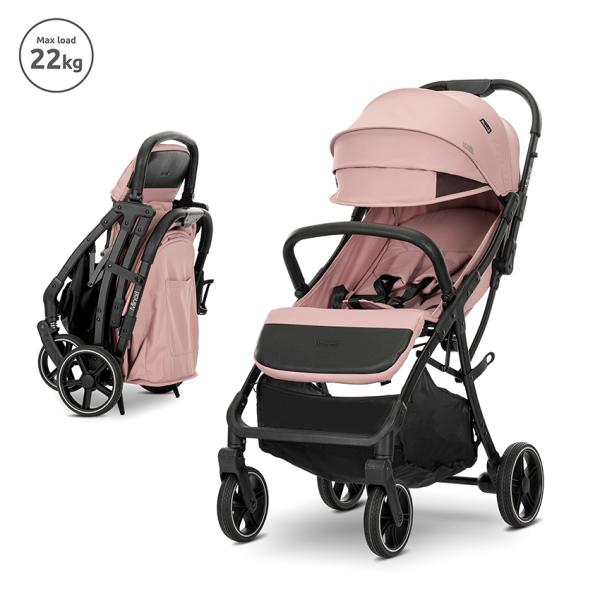 Carucior sport - Carucior sport, Minori, sistem de pliere cu o singura mana, spatar reglabil cu mecanism, husa textila UV 50+, Pink, bebelorelli.ro