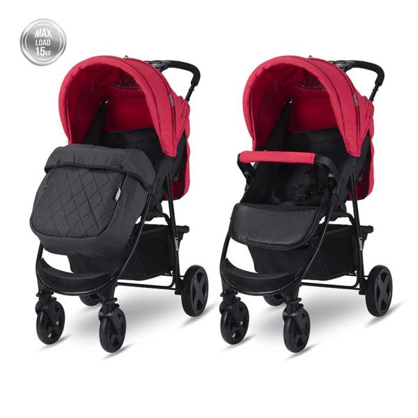 Lichidare de Stoc - Carucior sport Olivia Basic, cu husa de picioare, pliere tip carte, Mars Rosu, bebelorelli.ro