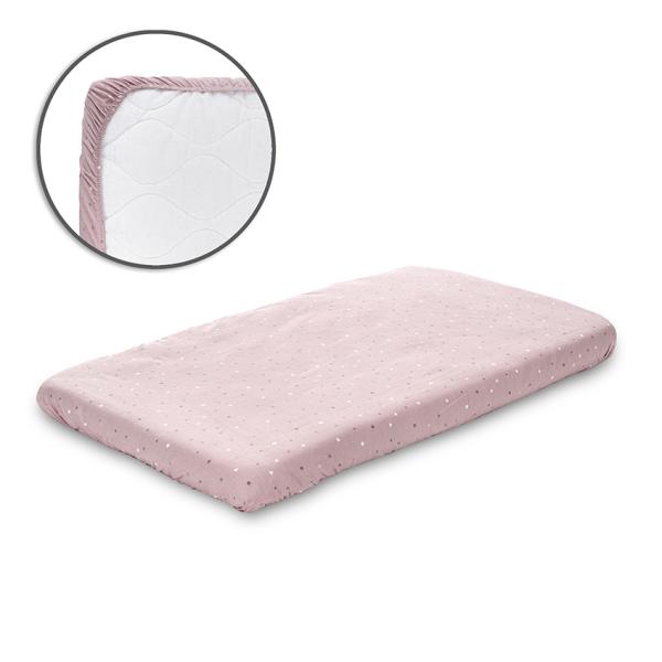 Lenjerii patuturi copii - Cearceaf cu elastic pentru patut, 98 x 65 cm, 100% bumbac ranforce, Rose Sky, bebelorelli.ro