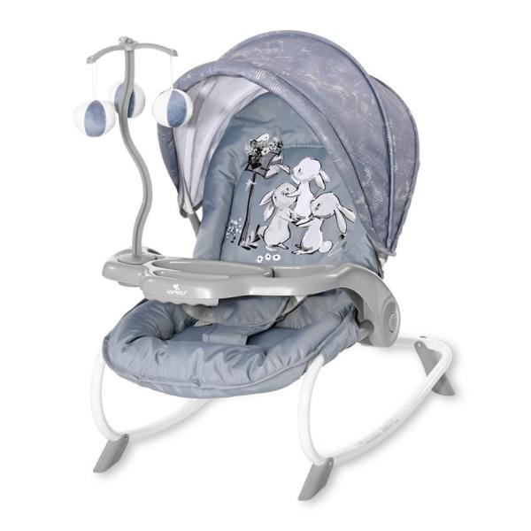 Lichidare de Stoc - Fotoliu balansoar, Dream Time, Silver Blue Rabbits, bebelorelli.ro
