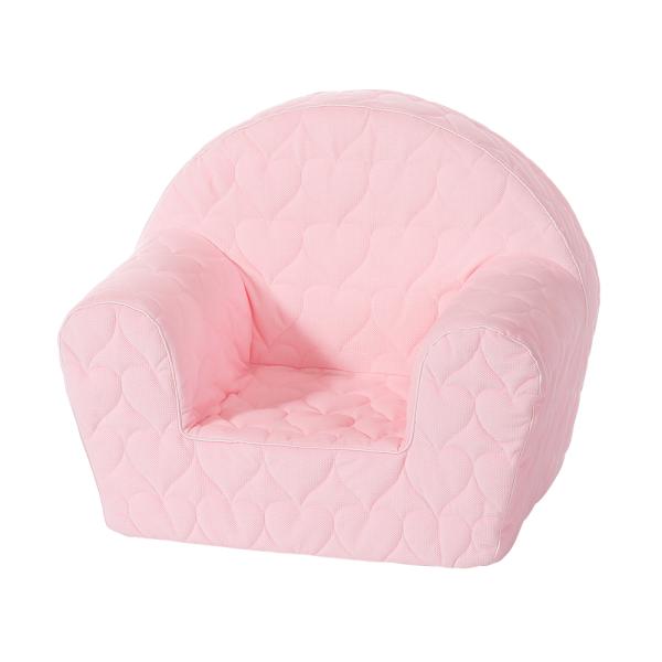 Mobilier camera copii - Fotoliu pentru copii, Knorr Toys, matlasat, umplutura din spuma moale, husa bumbac 100% detasabila si lavabila, 51 x 34 x 42 cm, 9 Luni+, Cosy Heart Rose, bebelorelli.ro