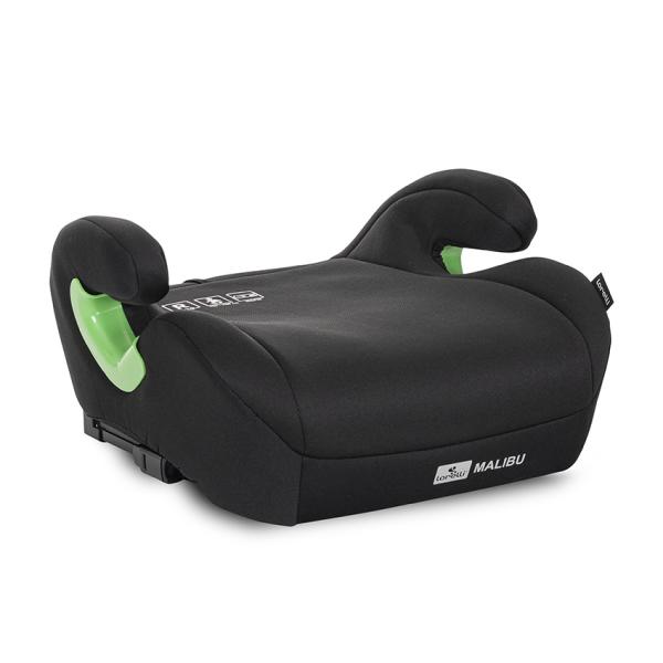 i-Size - Inaltator auto pentru copii, Malibu, Isofix, 6-12 Ani, 125-150 cm, cu conectori pentru ghidaj, Black, bebelorelli.ro