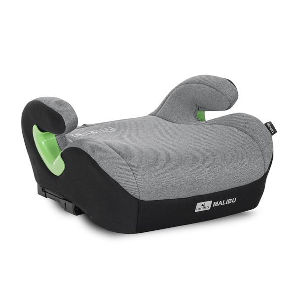 i-Size - Inaltator auto pentru copii, Malibu, Isofix, 6-12 Ani, 125-150 cm, cu conectori pentru ghidaj, Grey, bebelorelli.ro