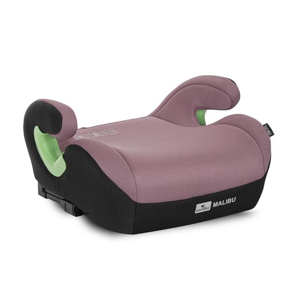 i-Size - Inaltator auto pentru copii, Malibu, Isofix, 6-12 Ani, 125-150 cm, cu conectori pentru ghidaj, Pink, bebelorelli.ro