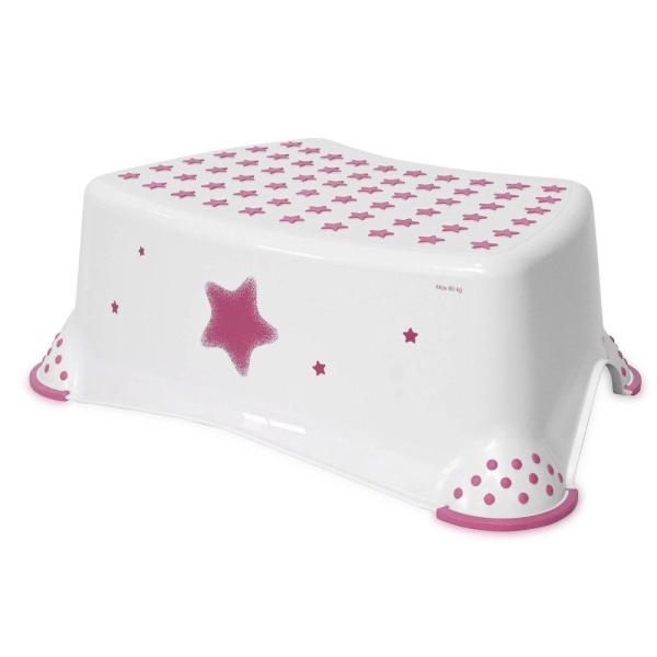 Inaltatoare - Inaltator baie, antiderapant, 40.5x29x14 cm, Stars Pink, bebelorelli.ro