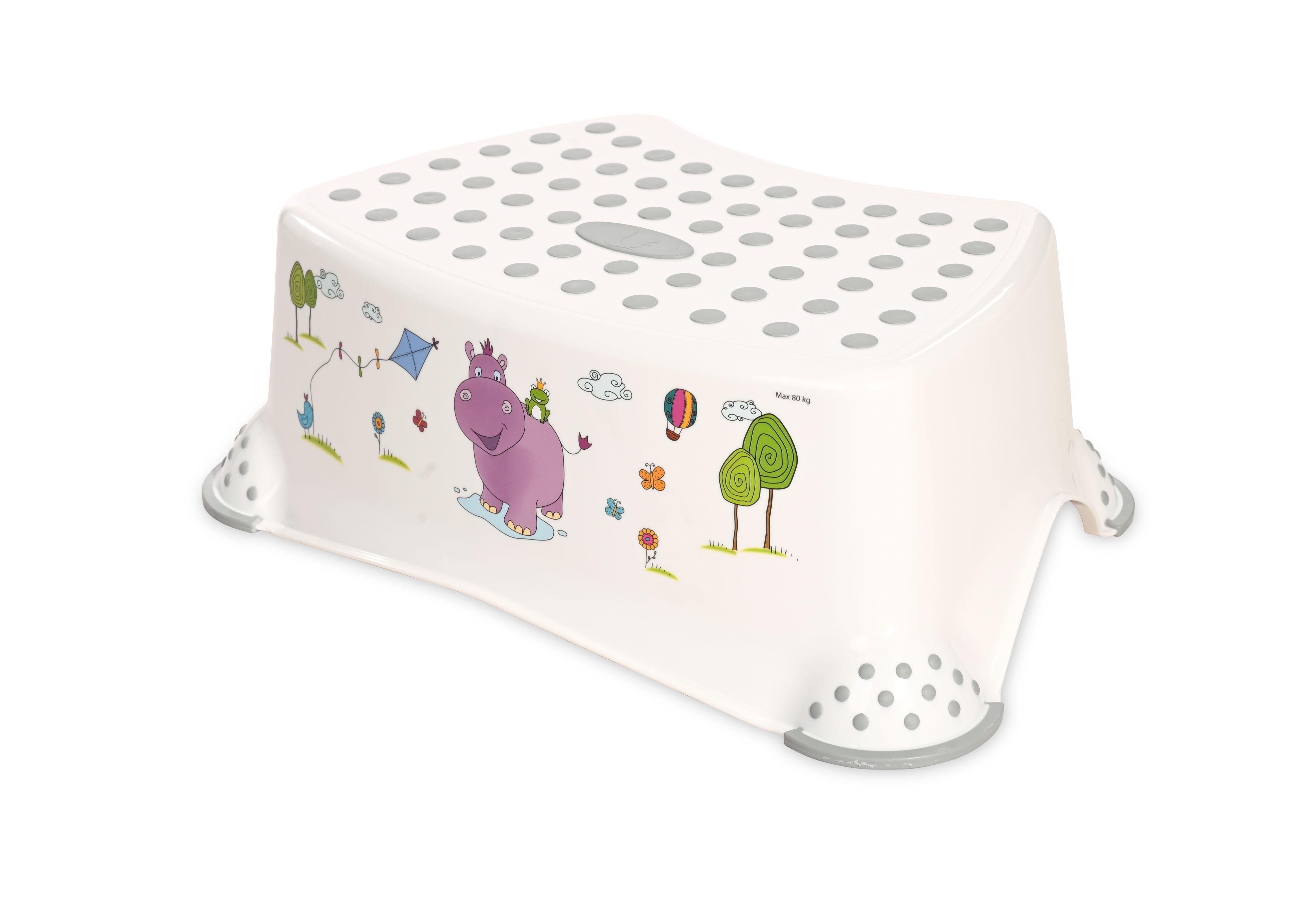 Inaltatoare - Inaltator de baie , Hippo White Grey, bebelorelli.ro