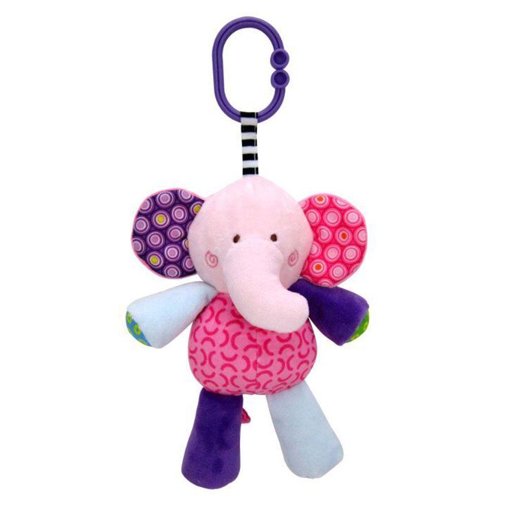 Jucarie de plus, 24 cm, muzicala, 0 luni+, elefant Lorelli Toys