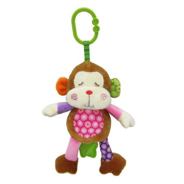 Lichidare de Stoc - Jucarie de plus, 24 cm, muzicala, 0 luni+, maimutica, bebelorelli.ro