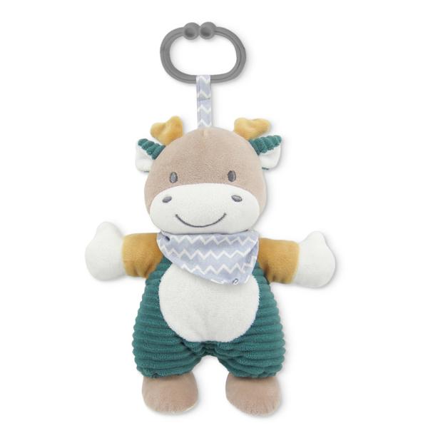 Jucarie de plus, Cerb albastru, 22 cm, zornaitoare, 0 luni+