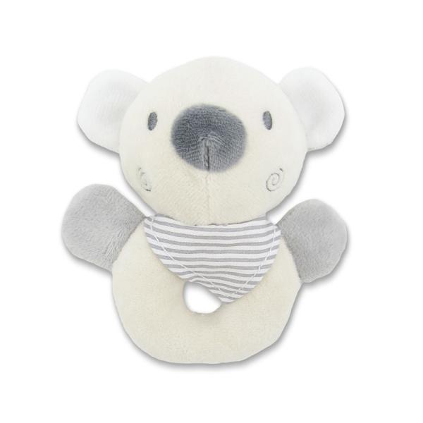 Jucarie de plus, Ursulet beige, 11 cm, zornaitoare, 0 luni+