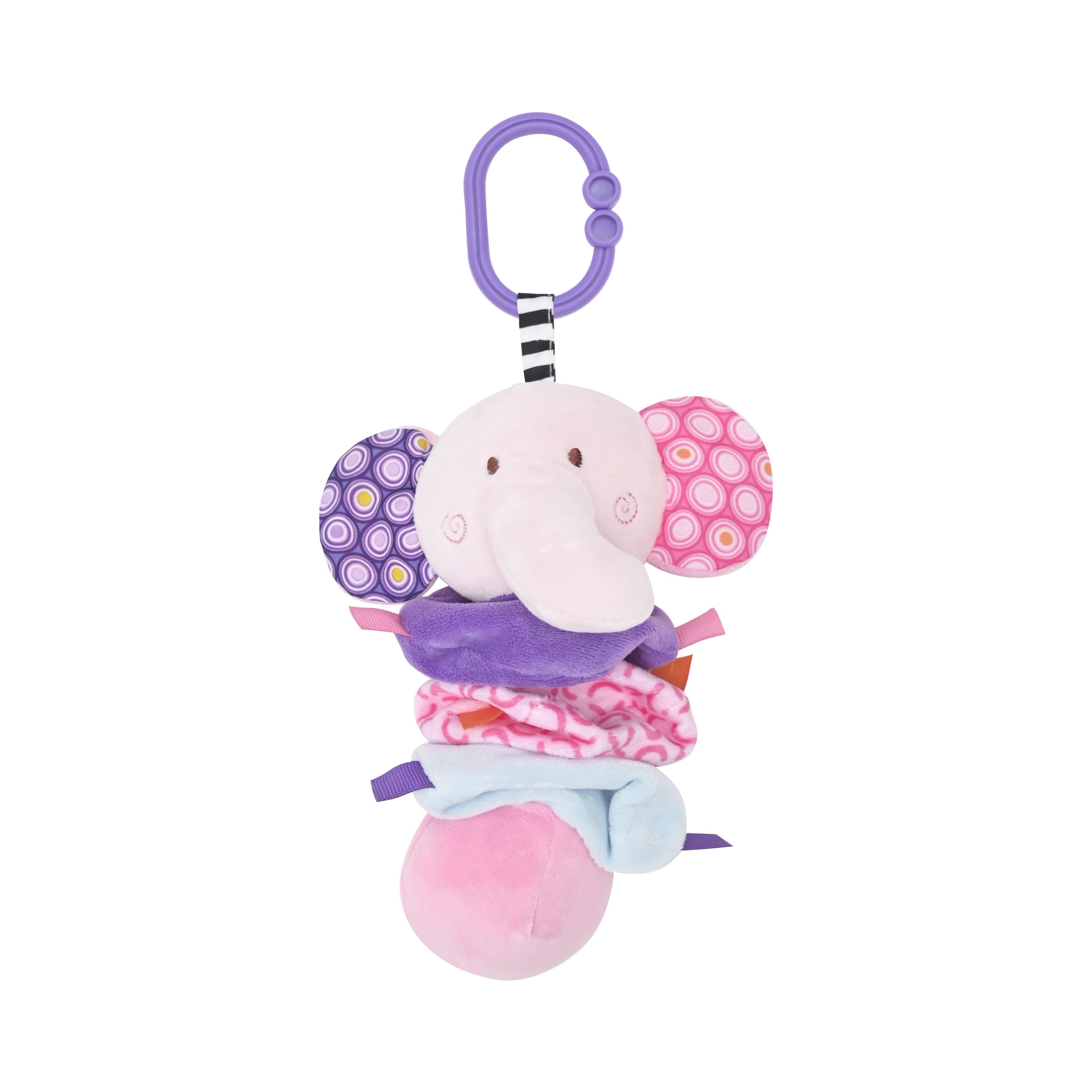 Jucarii de plus, 16 cm, cu vibratie, zornaitoare, 0 luni+, elefant LORELLI