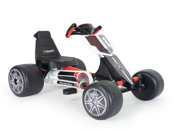 Triciclete - Kart pentru copii, licentiat Mercedes Benz, actionare cu pedale, design sport, 2-4 ani, bebelorelli.ro