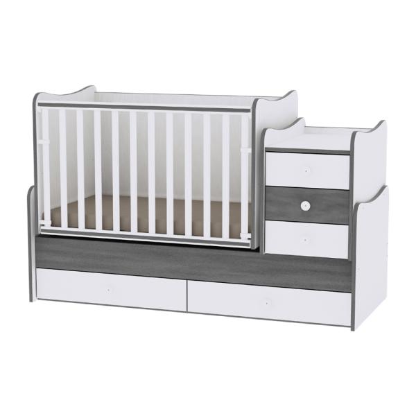 Lichidare de Stoc - Mobilier Maxi Plus New, White & Vintage Gray, bebelorelli.ro