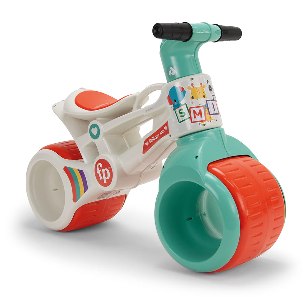 Motociclete - Motocicleta pentru copii, Injusa, Fisher Price Rayo, licenta oficiala, 18 luni+, Alb cu Verde, bebelorelli.ro