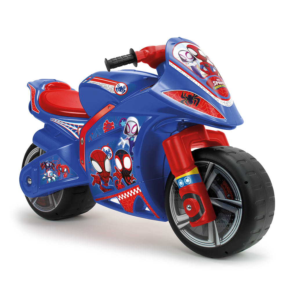 Motociclete - Moto Ride-on Winner Spidey XL pentru copii Injusa, licenta Marvel Studios, Spiderman, 3 ani+, Rosu cu Albastru, bebelorelli.ro