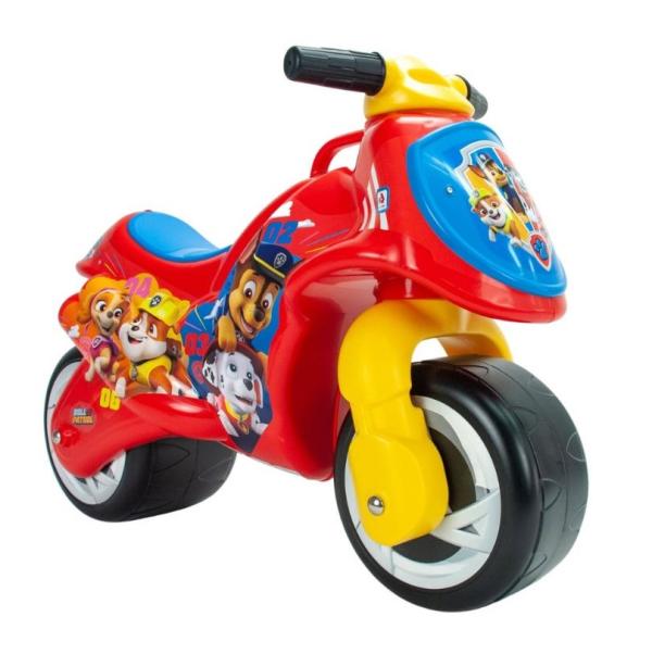 Biciclete - Motocicleta Ride-on Neox pentru copii Injusa, licenta Disney, Paw Patrol, 18-36 luni, Rosu cu Albastru, bebelorelli.ro