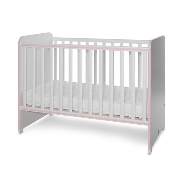 Lichidare de Stoc - Patut, Sweet Dream, 60 X 120 cm, White Orchid Pink, bebelorelli.ro
