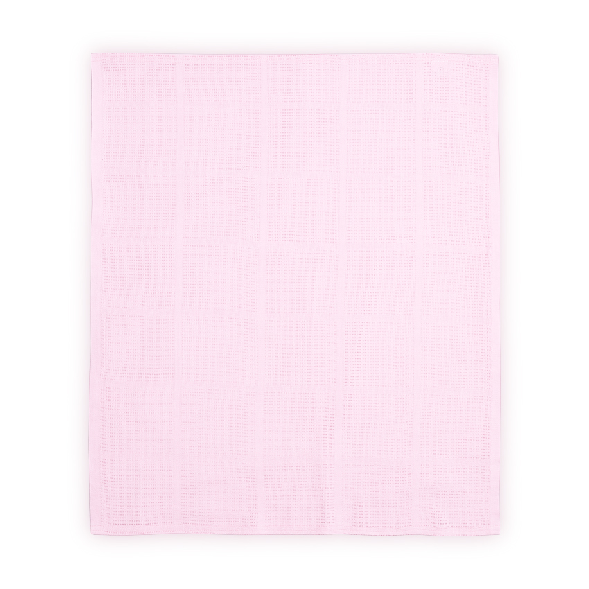 Perne si paturici - Paturica crosetata din bumbac, 75x100 cm, Pink, bebelorelli.ro