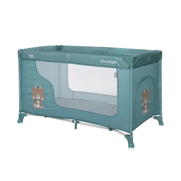 Lichidare de Stoc - Patut pliabil, Moonlight, 1 nivel, Arctic Indian, bebelorelli.ro