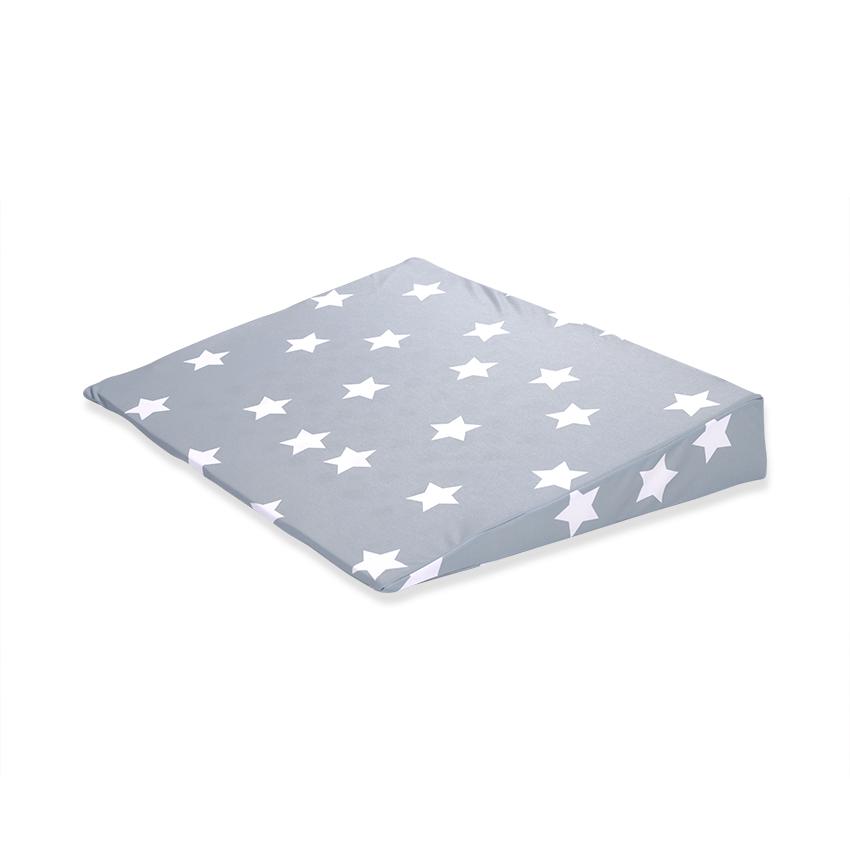 Perne si paturici - Perna inclinata antisufocare, Air Comfort, 60x45x9 cm, Stars Blue Grey Mist, bebelorelli.ro