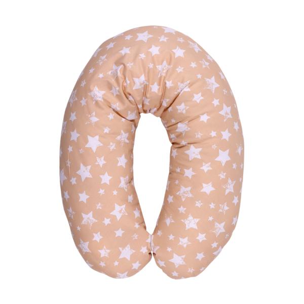 Perne si paturici - Perna multifunctionala, bbc ranforce, Little Stars Beige, bebelorelli.ro