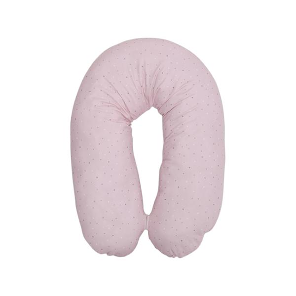 Perne si paturici - Perna multifunctionala, bumbac ranforce, 190 cm, Pink Sky, bebelorelli.ro
