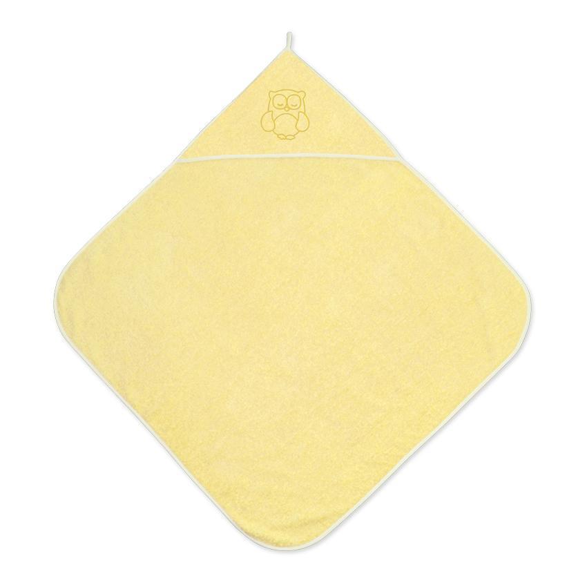 Accesorii baie - Prosop bebe cu gluga, 80x80 cm, Yellow, bebelorelli.ro