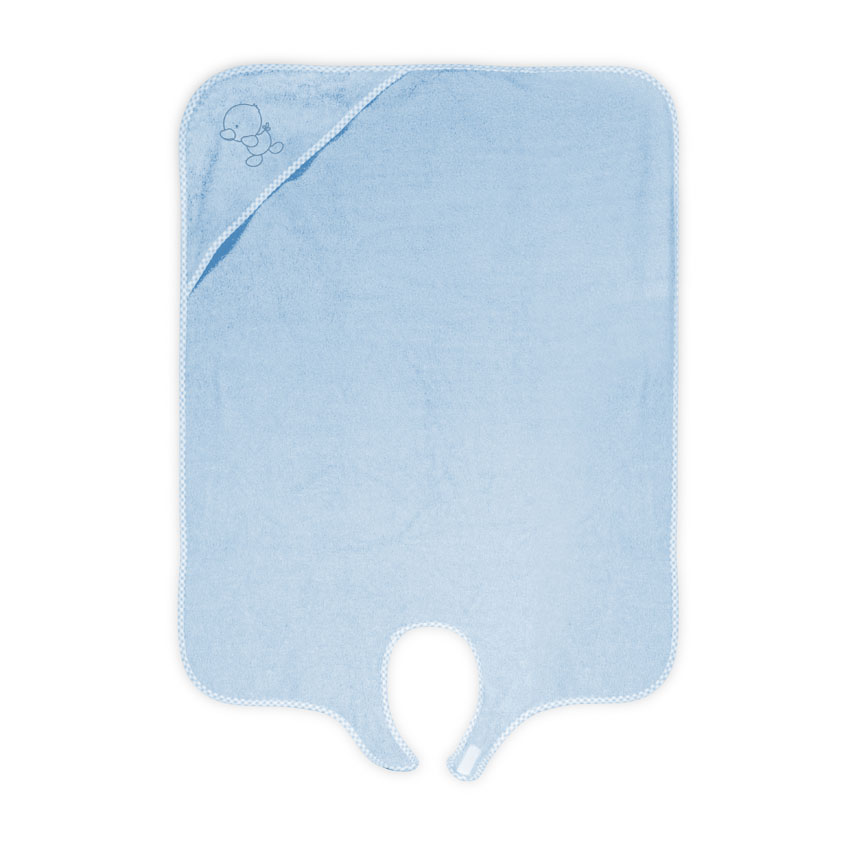 Lichidare de Stoc % - Prosop dublu de baie, 80x100 cm, cu capison, Blue, bebelorelli.ro