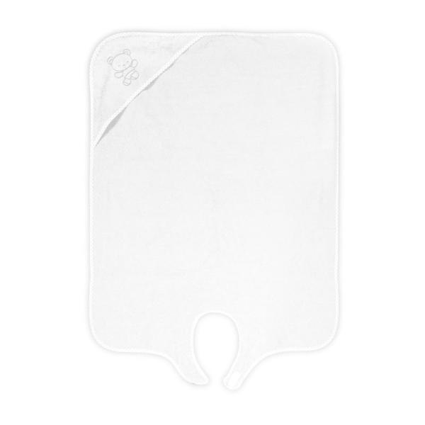 Lichidare de Stoc - Prosop dublu de baie, 80x100 cm, cu capison, White, bebelorelli.ro