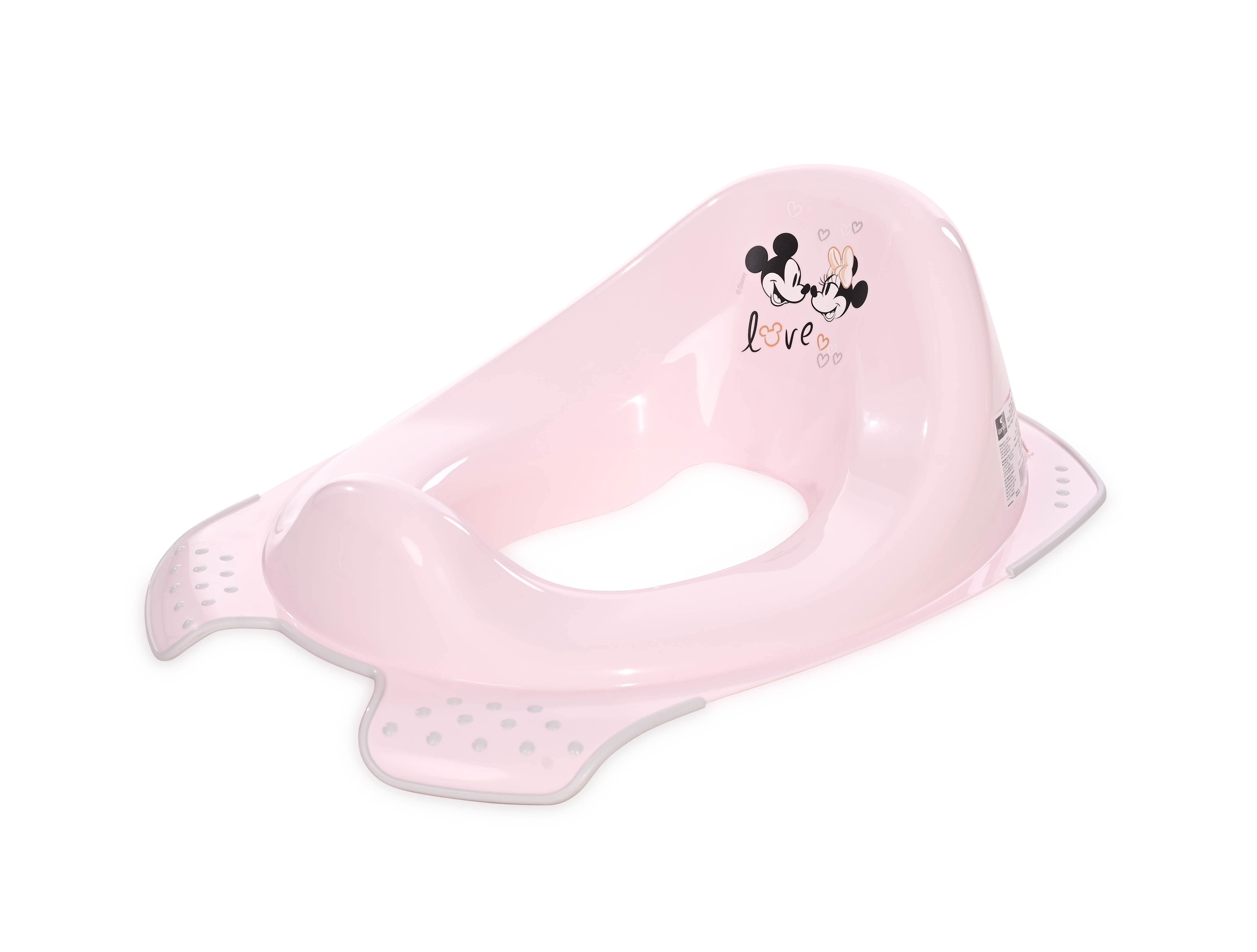 Reductoare WC - Reductor anatomic pentru toaleta DISNEY, Girl Love Light Pink, bebelorelli.ro