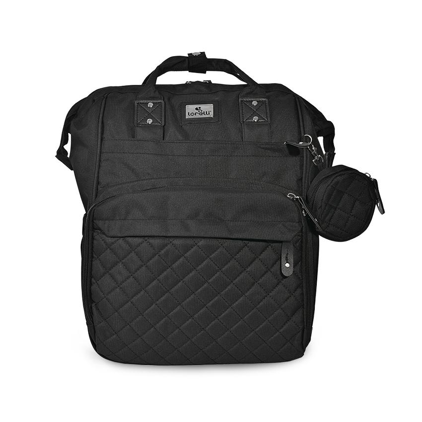 Accesorii carucioare - Rucsac accesorii bebelusi Danny, multiple compartimente, buzunar izoterm, Black, bebelorelli.ro