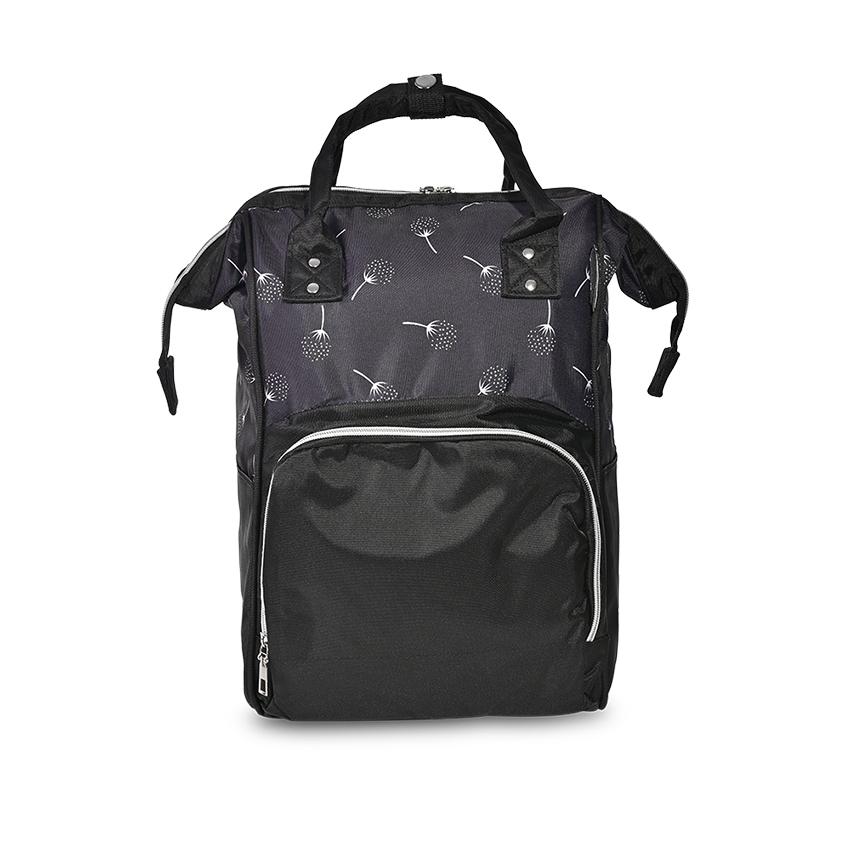 Accesorii carucioare - Rucsac accesorii bebelusi Tender, multiple compartimente, buzunar izoterm, Black, bebelorelli.ro