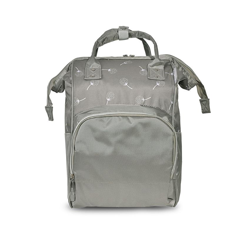 Accesorii carucioare - Rucsac accesorii bebelusi Tender, multiple compartimente, buzunar izoterm, Grey, bebelorelli.ro