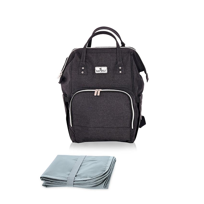 Accesorii carucioare - Rucsac accesorii bebelusi, Tina, multiple compartimente, Black, bebelorelli.ro