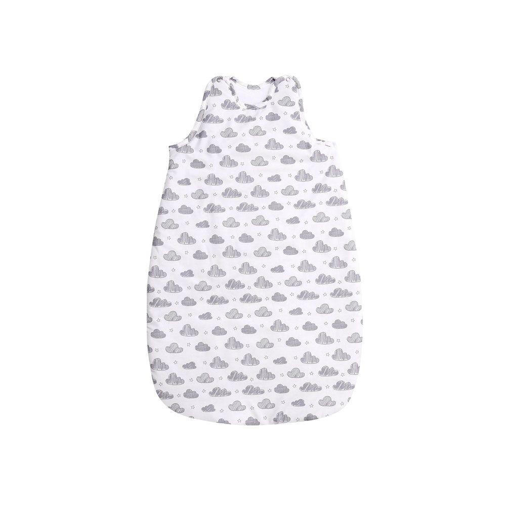 Sac de dormit bebe - Sac de dormit de iarna, 95 cm, bumbac ranforce, Clouds White, bebelorelli.ro
